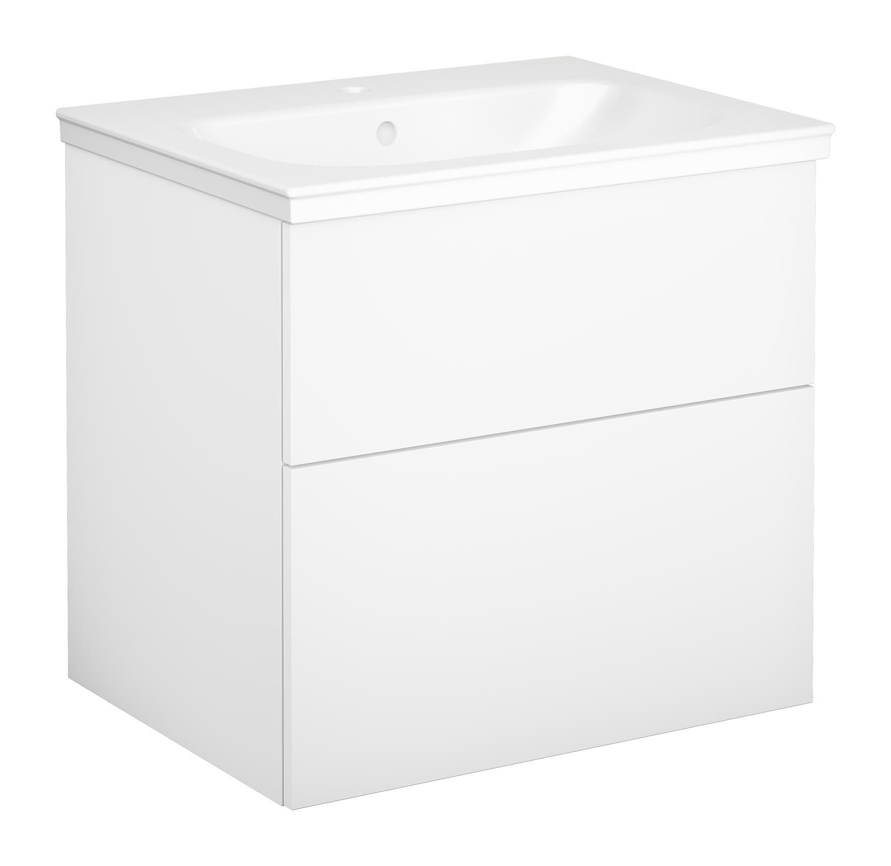 Gustavsberg Artic Kommodpaket slät, vit, 60 cm