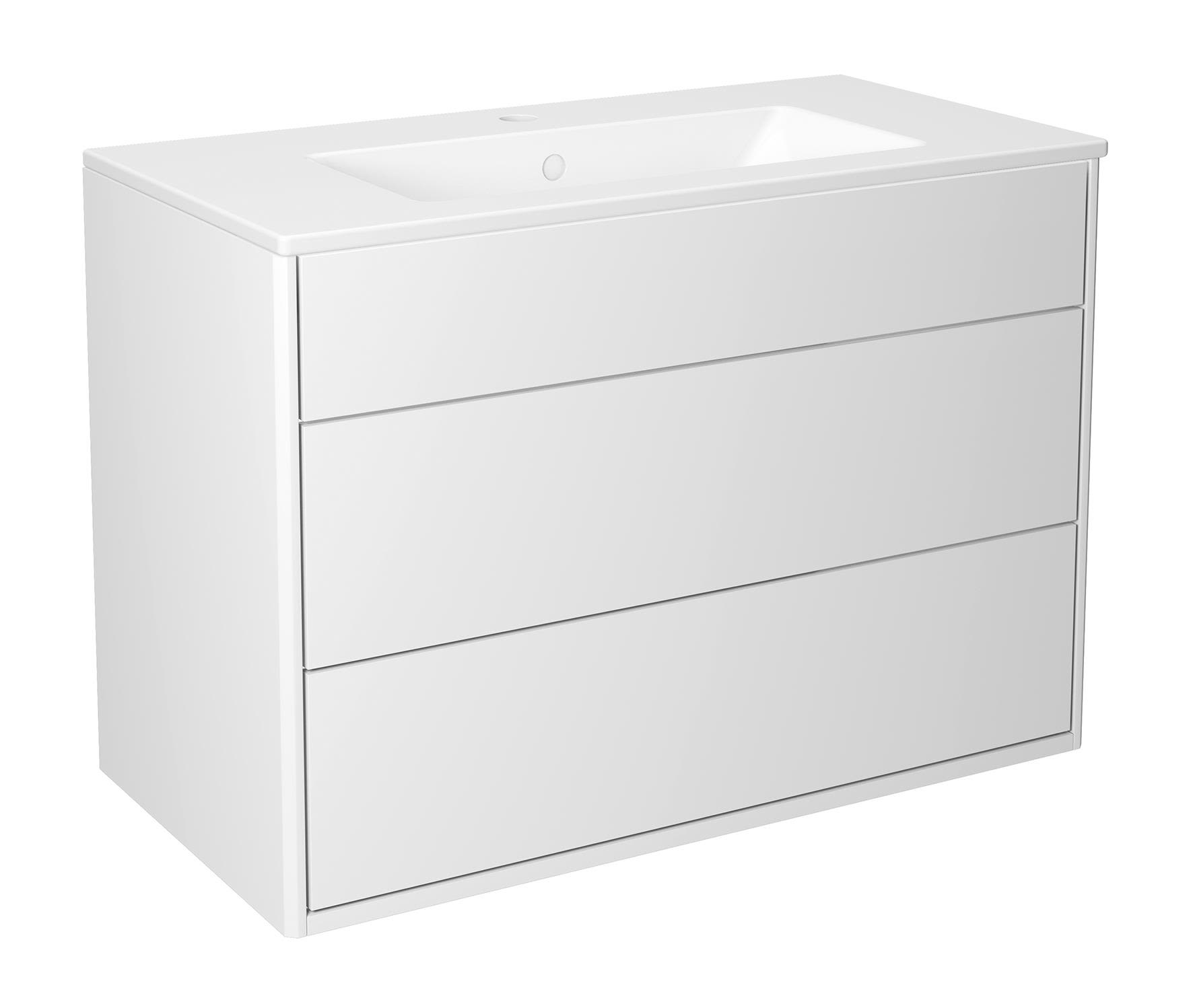 Gustavsberg Graphic GB71GCVU80DHWB Kommodskåp 80 cm, 2 lådor + lönnfack 80 cm