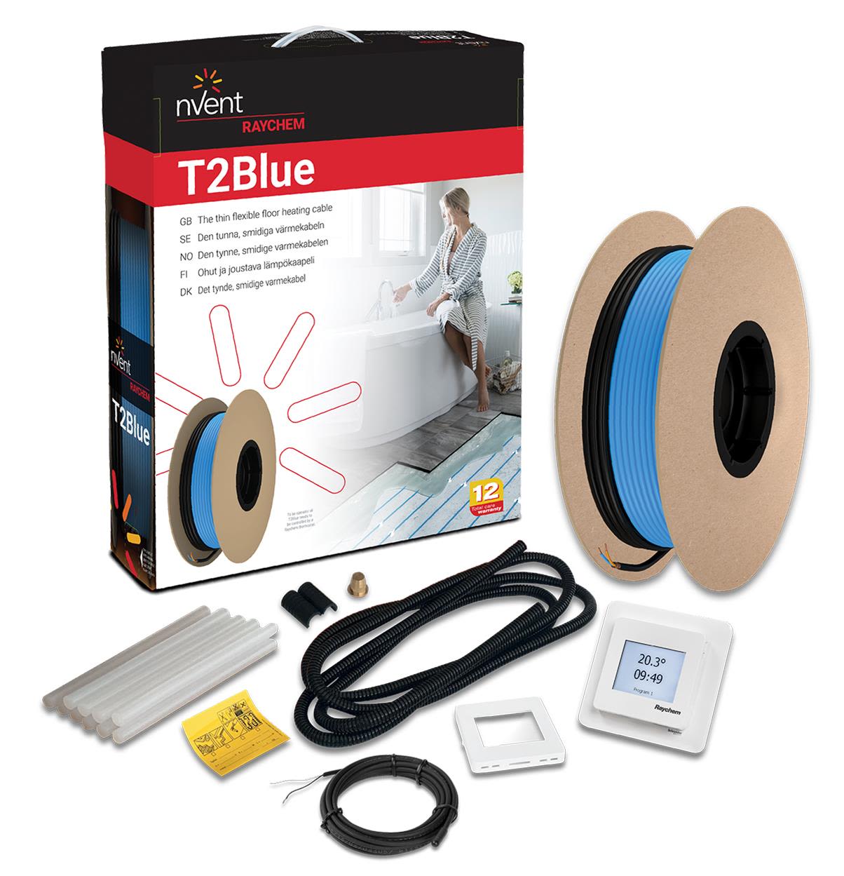 RAYCHEM R-BL-A-121M/SENZ Värmekabelpaket 10 W/m, blå 121 m