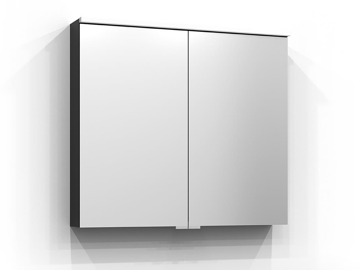 Svedbergs Sarek 228080 Spegelskåp svart, 2 dörrar 81 cm