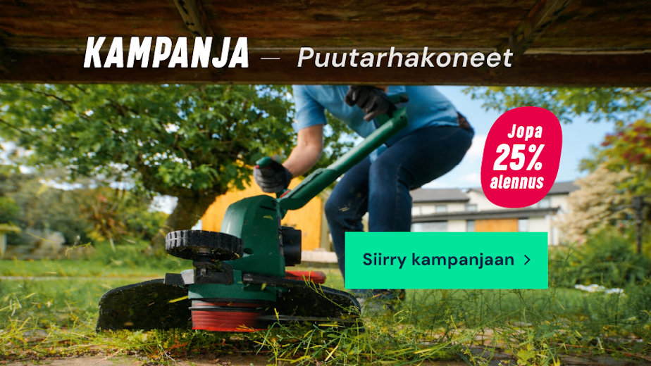 Kampanja - puutarhakoneet