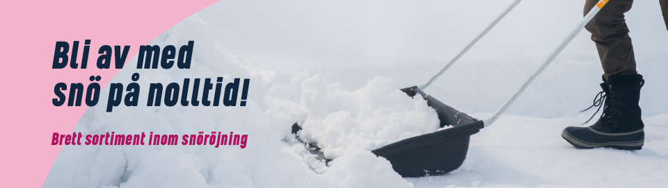 Bli av med snö på nolltid! Brett sortiment inom snöröjning
