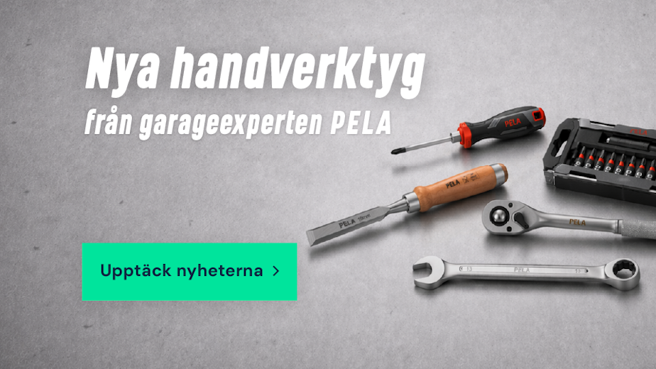 Nya handverktyg från garageexperten Pela
