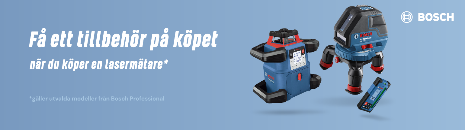 Få ett tillbehör på köpet när du köper en lasermätare*