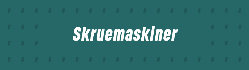 Skruemaskiner