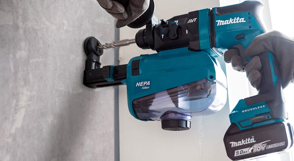 Nyhet: Makita lanserar ny SDS-PLUS borrhammare med dammutsug