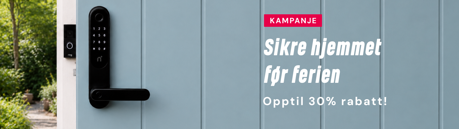 Sikre hjemmet før ferien