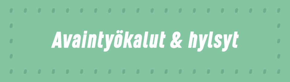 Avaintyökalut & hylsyt