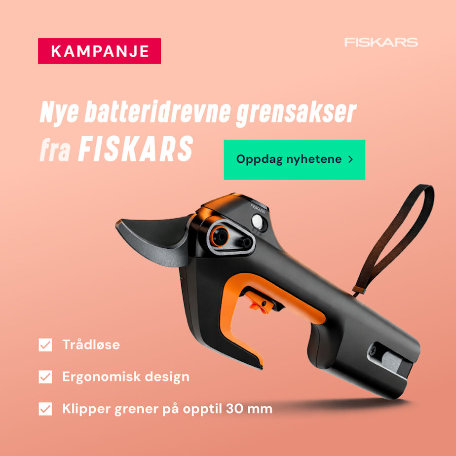 Nye batteridrevne grensakser fra Fiskars