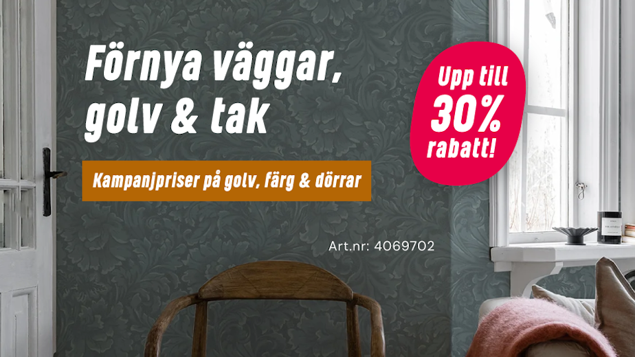 Kampanjpriser på golv, färg & dörrar