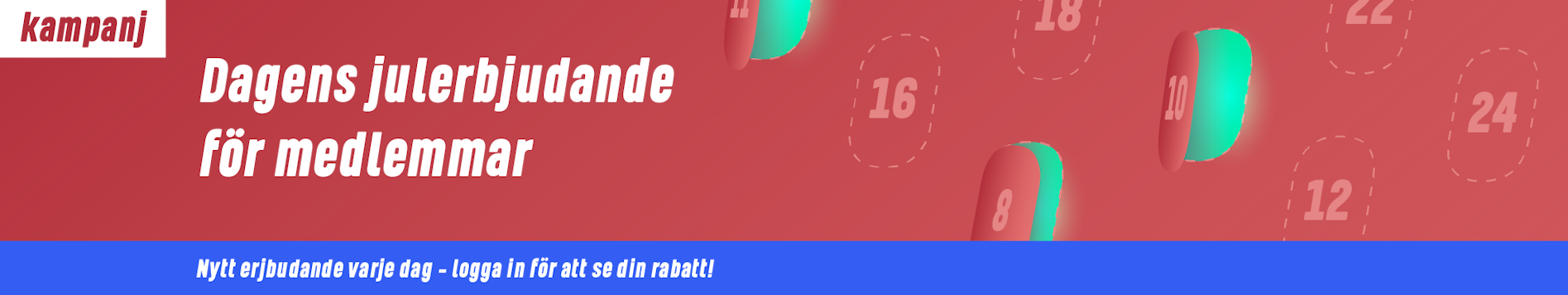 Dagens julerbjudande för medlemmar