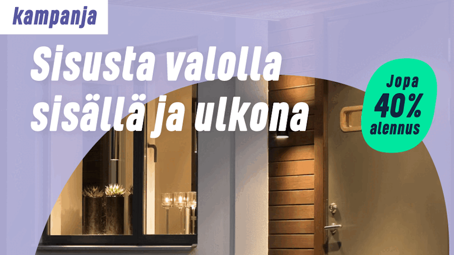Sisusta valolla sisällä ja ulkona