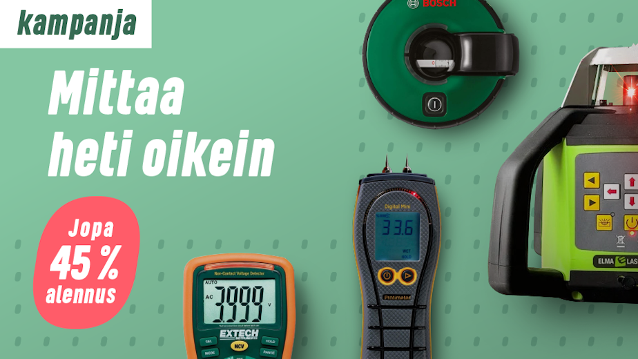 Mittaa heti oikein