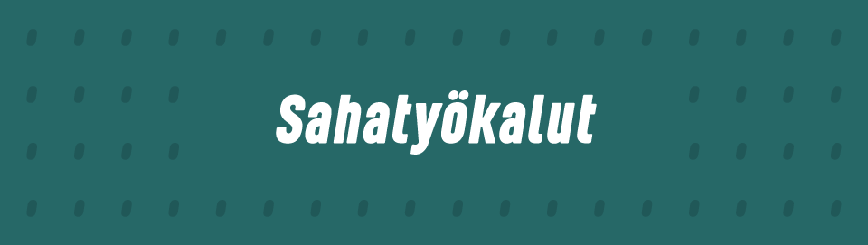 Sahatyökalut