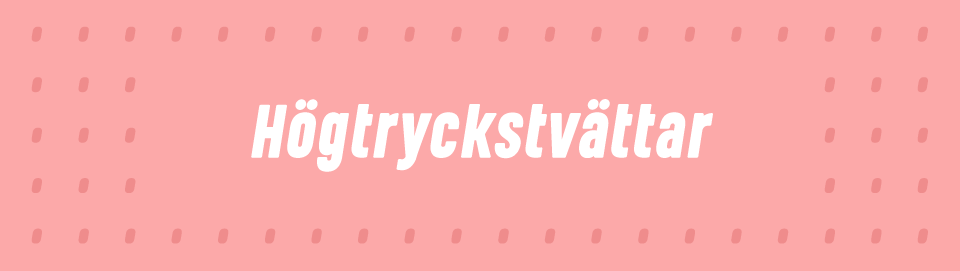 Högtryckstvättar