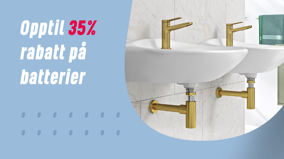 Opptil 35% rabatt på batterier