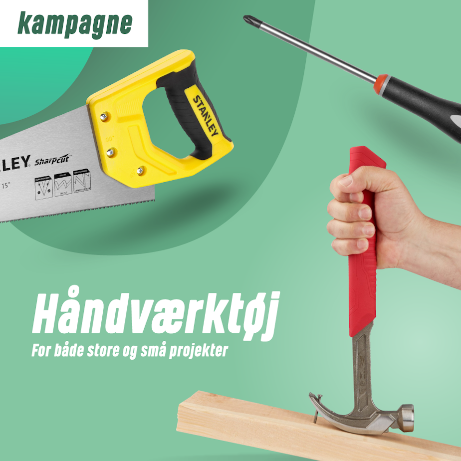 Håndværktøj for både store og små projekter