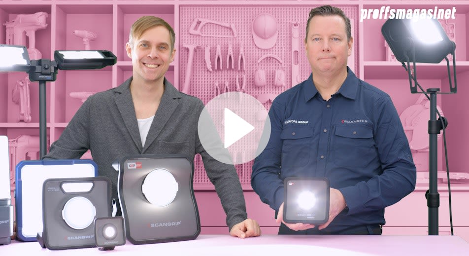 Guide: Scangrip – Professionell belysning för alla batteriplattformar