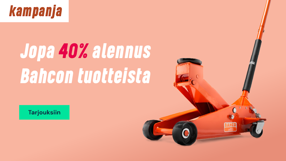 Jopa 40% alennus Bahcon tuotteista