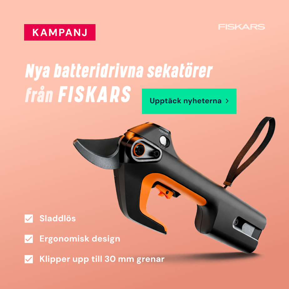 Nya batteridrivna sekatörer från Fiskars