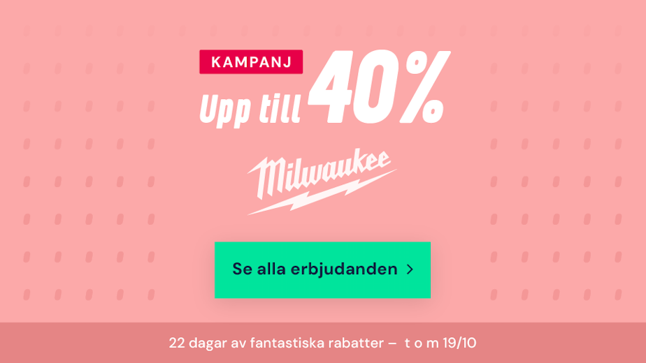 Milwaukee – Upp till 40%