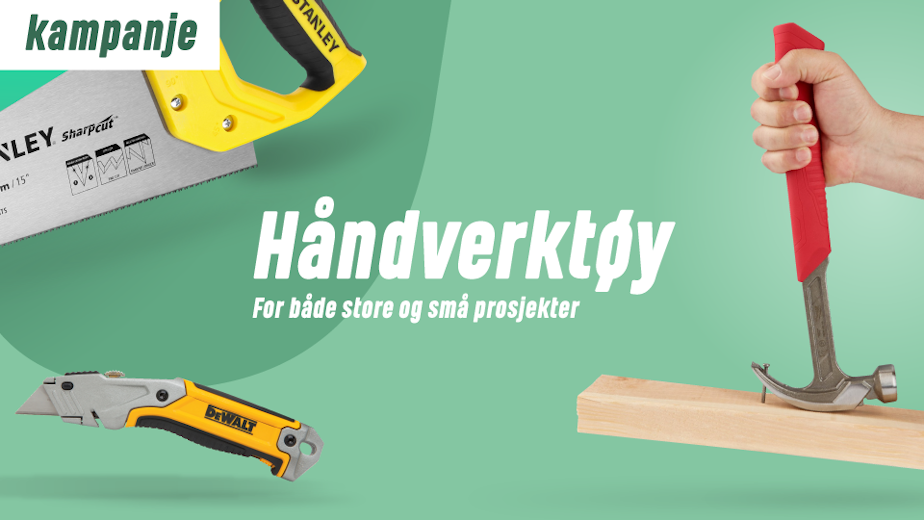 Håndverktøy for både store og små prosjekter