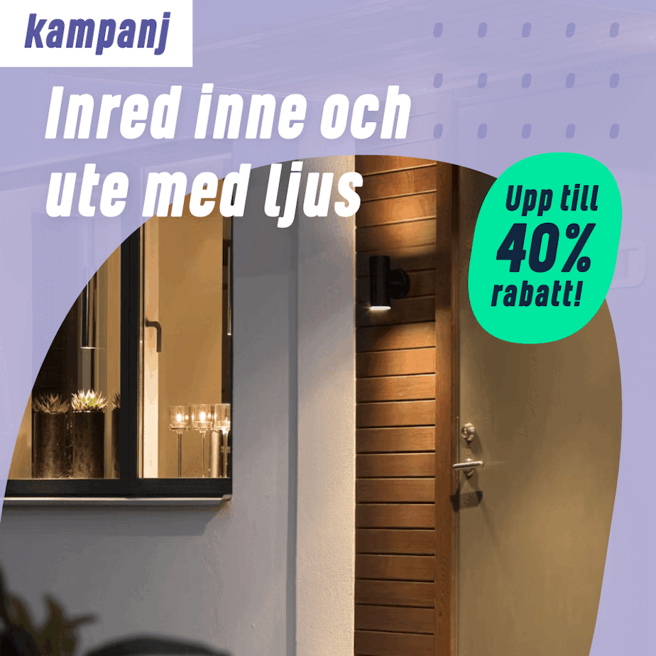 Inred inne och ute med ljus