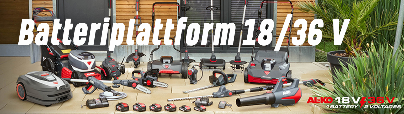 Batteriplattform 18 V och 36 V från AL-KO