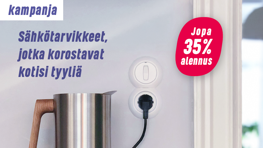 Sähkötarvikkeet, jotka korostavat kotisi tyyliä