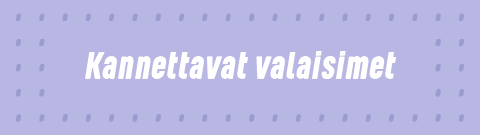 Kannettavat valaisimet