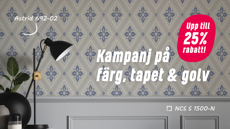 Kampanj på färg, tapet & golv