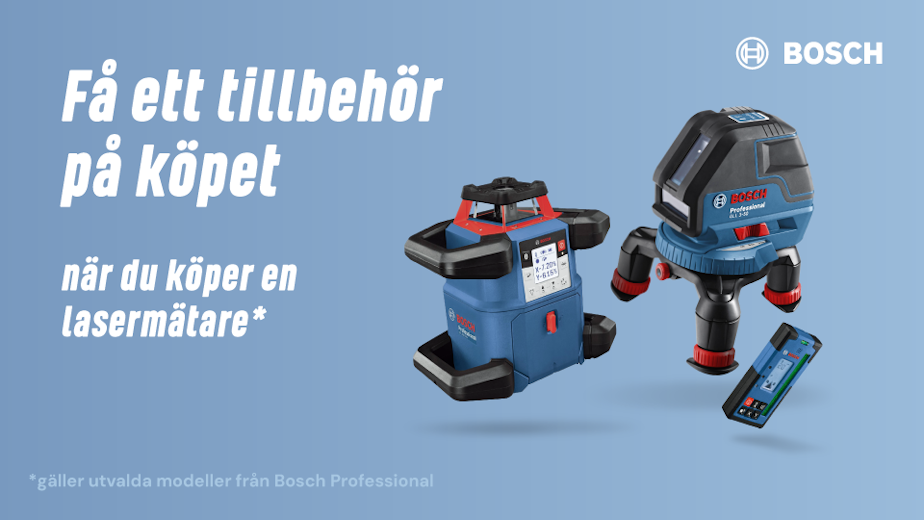 Få ett tillbehör på köpet när du köper en lasermätare*