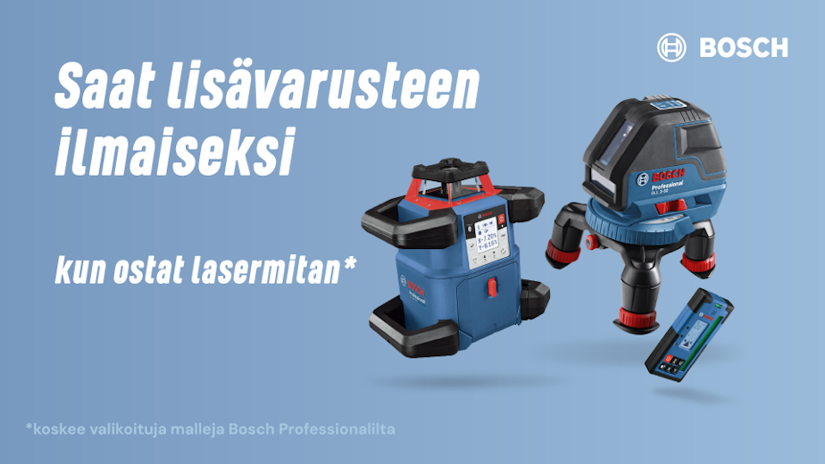 Saat lisävarusteen ilmaiseksi kun ostat lasermitan*
