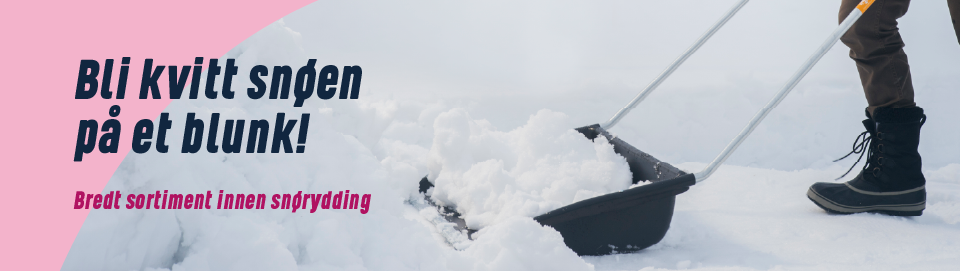 Bli kvitt snøen på et blunk! Bredt sortiment innen snørydding