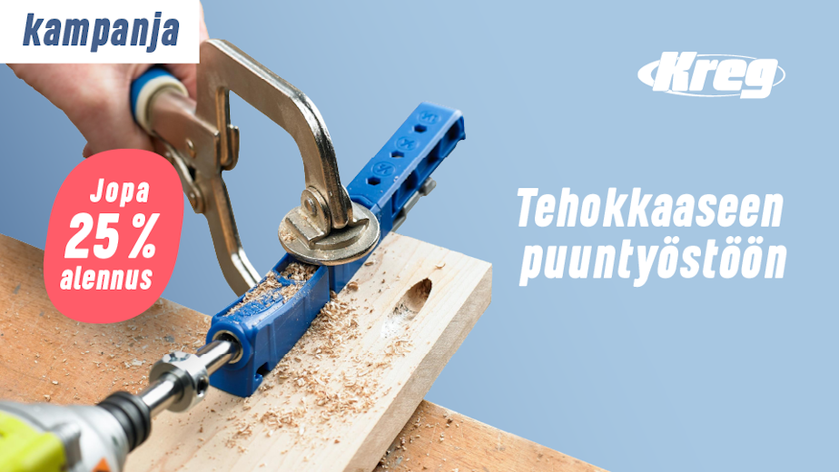 Kreg – tehokkaaseen puuntyöstöön