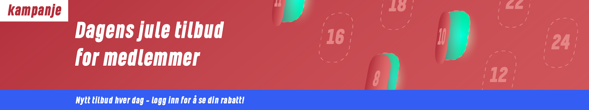 Dagens jule tilbud for medlemmer