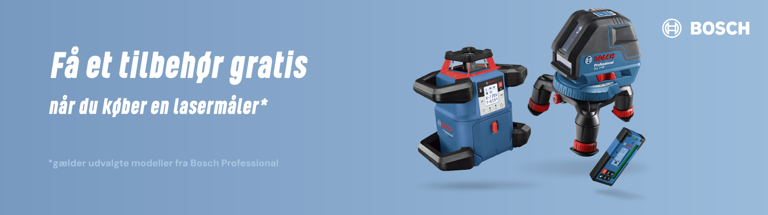 Få et tilbehør gratis når du køber en lasermåler*
