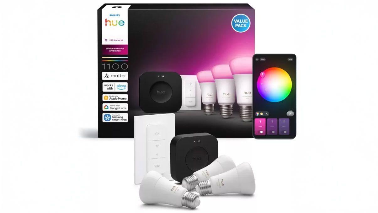 Philips Hue startpaket.