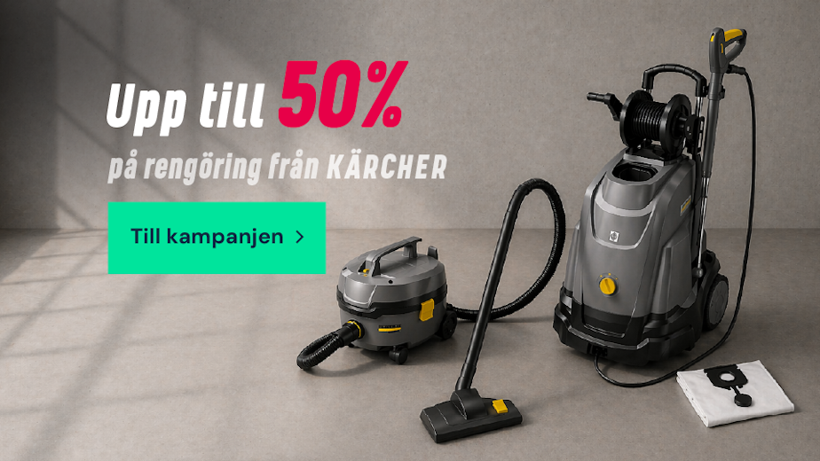 Upp till 50% på rengöring från Kärcher