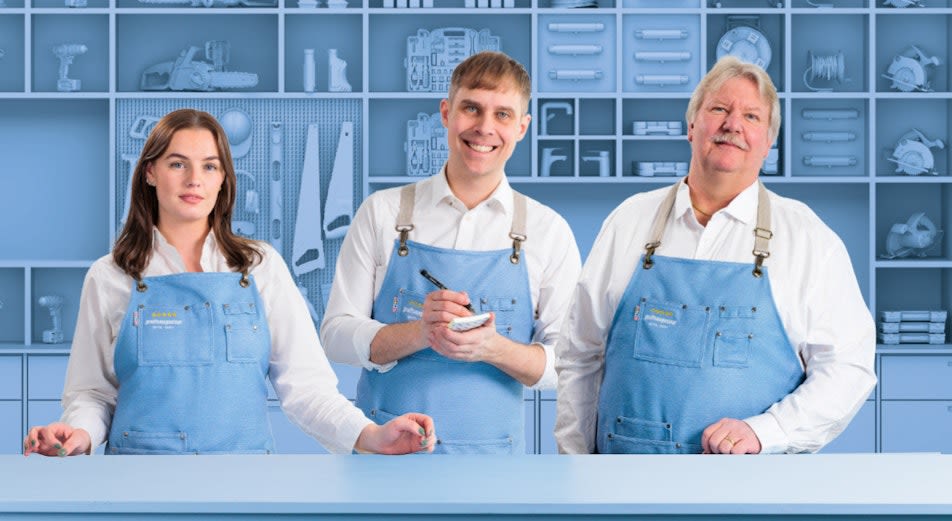 Henny, Henrik och Lasse på Proffsmagasinet