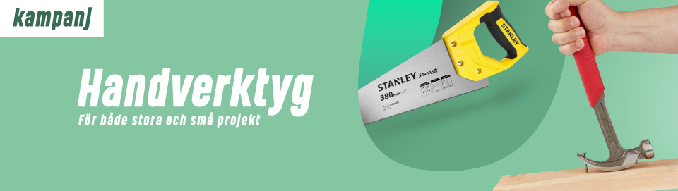 Handverkyg för både stora och små projekt
