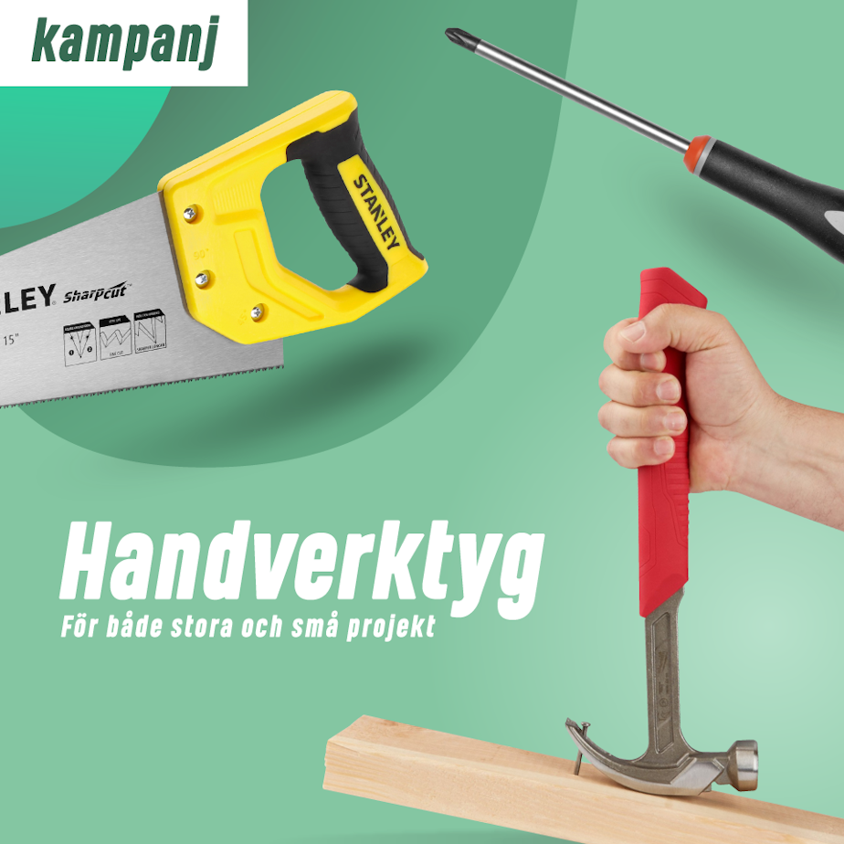 Handverkyg för både stora och små projekt