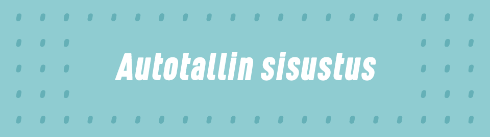 Autotallin sisustus