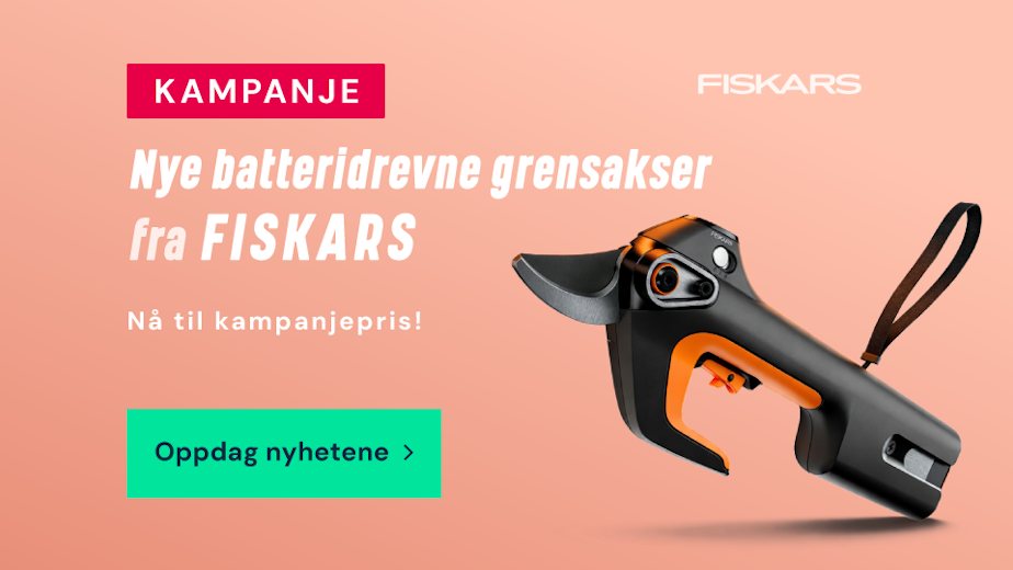 Nye batteridrevne grensakser fra Fiskars