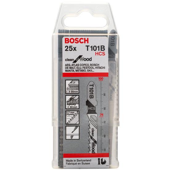 Bosch Clean for Wood T101B Stikksagblad 100mm 25-pakn.