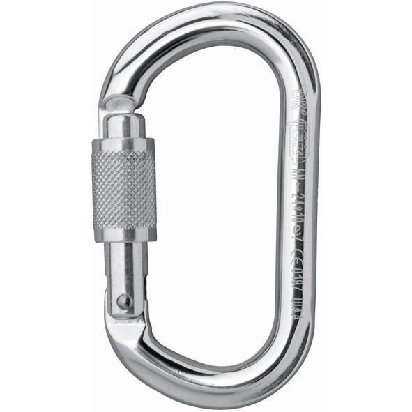 Petzl OK Skruekarabin Blank