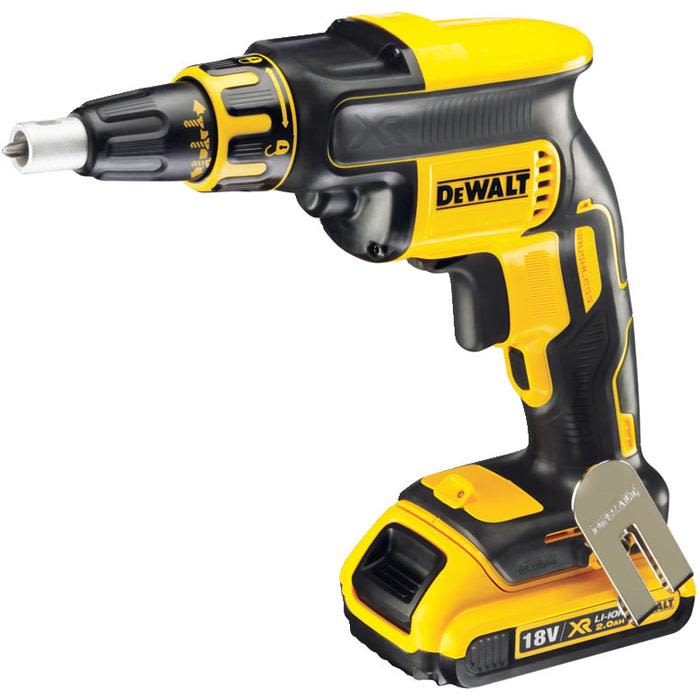 Dewalt DCF620D2 Gipsskruvdragare utan skruvmagasin, med batteri och laddare