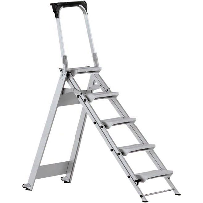 Zarges Z500 Compactbocken Arbejdsskammel 5 trin med sikkerhedsjumper