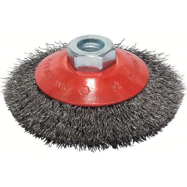 Bosch Børste, krympet, 100, stål 100 mm, 0,3 mm, M14