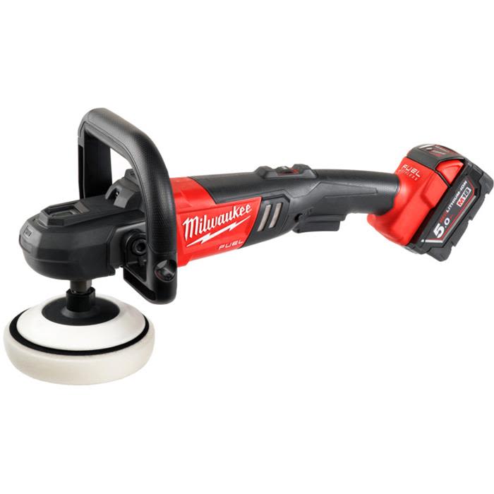 Milwaukee M18 FAP180-502X Polermaskin med batteri og lader